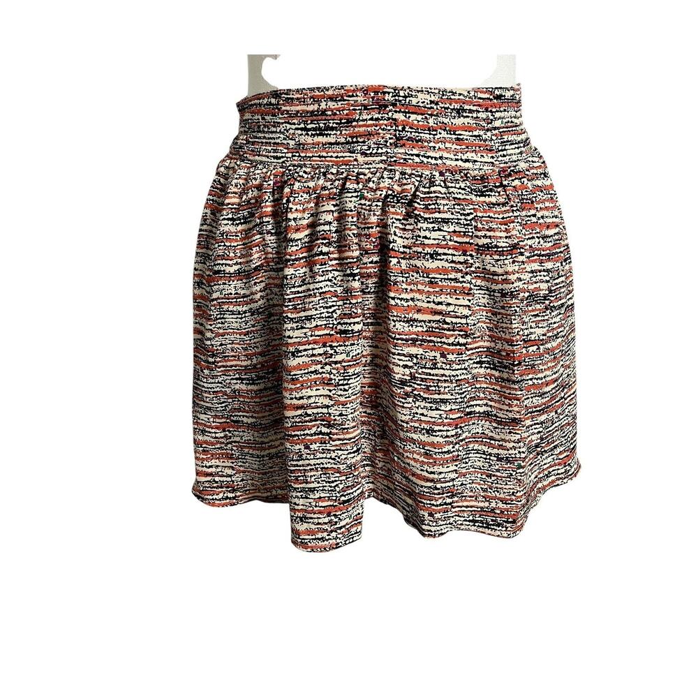 FULL TILT Skater Skirt Juniors Small Multicolor Striped Elastic Waist Pockets